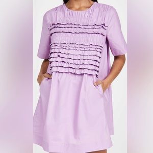 English Factory Ruffle Tee Dress | Lilac | XS